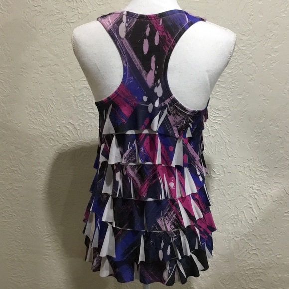 Forever 21 ruffled razor back tank summer top - Picture 4 of 5